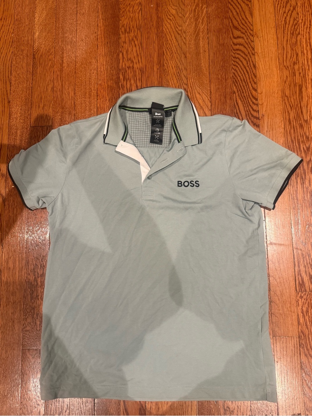 BOSS Men's Green Polo Like New